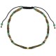 Sterling silver 925°. Men's onyx bead bracelet
