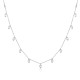 Sterling silver 925°. Necklace with CZ drops