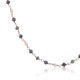 Sterling silver 925°. Rosary style chain necklace