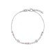 Sterling silver 925°. Chain bracelet with CZ
