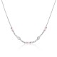 Sterling silver 925°. Chain necklace with CZ
