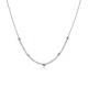Sterling silver 925°. Riviera style necklace with CZ