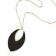 Sterling silver 925°. Ellipse pendant on chain