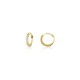 Gold 9ct. Hoops with CZ
