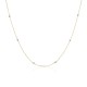 Gold 14ct. Chain necklace with beads