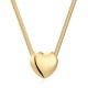 Stainless Steel. Heart pendant necklace