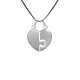 Sterling silver 925°. Heart two- piece puzzle pendant