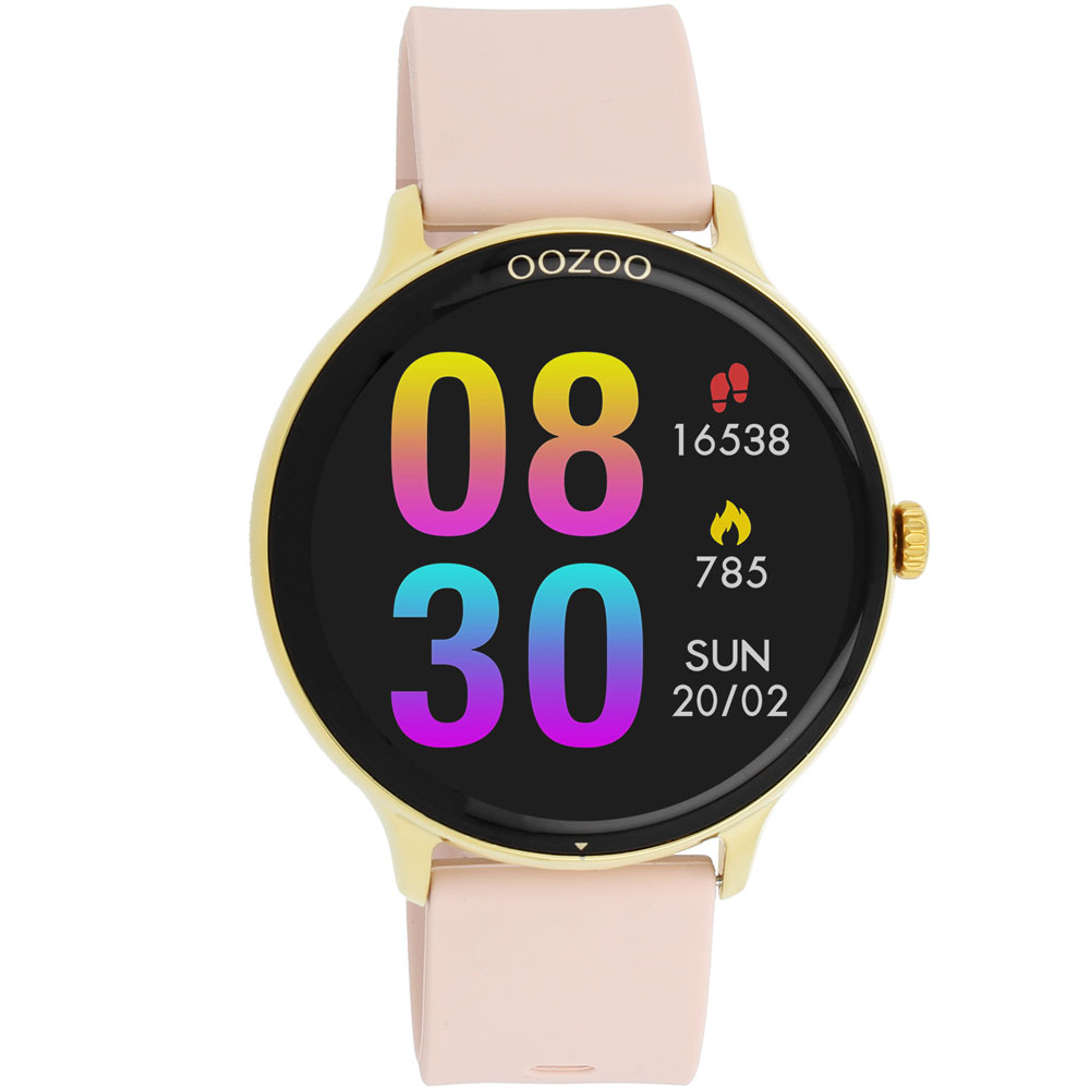 OOZOO Q00131 Smartwatch Pink Silicone Strap
