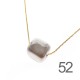 Sterling silver 925°. Ceramic bead on chain necklace